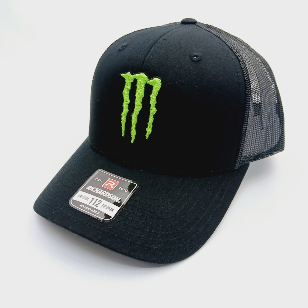 FOX Racing Retro Monster Energy Richardson 112 Trucker Mesh Snapback Hat MX SXS